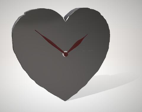 Часы настенные сердце