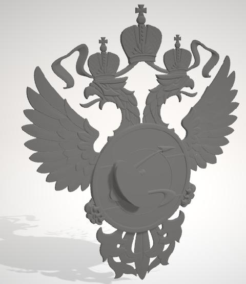 Модель часов с гербом РФ