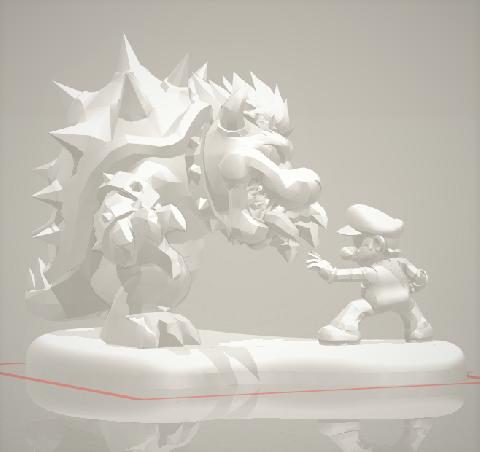 Модель Марио VS Дракон